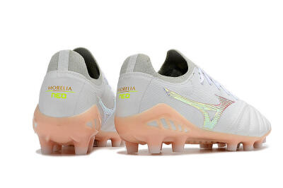 Mizuno Morelia Neo 3 FG Low-Tops Football Boots - White/Blue/Pink