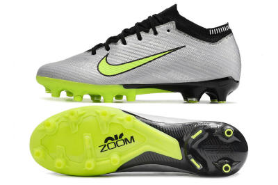 Nike Air Zoom Vapor 15 Elite SE AG Low-Tops Football Boots - Silver/Green/Black