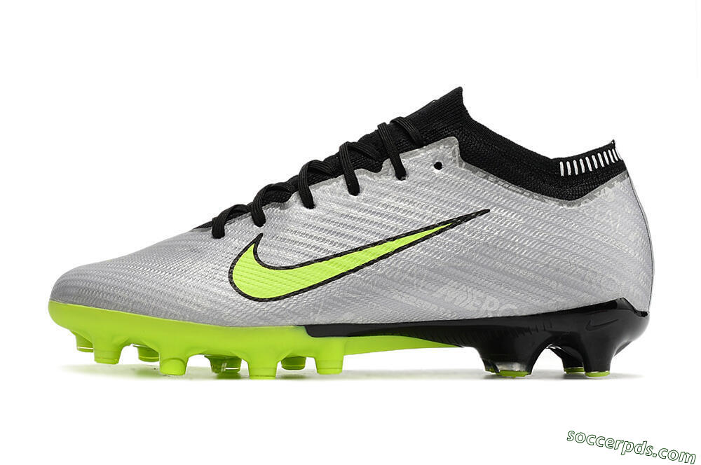 Nike Air Zoom Vapor 15 Elite SE AG Low-Tops Football Boots - Silver/Green/Black 2
