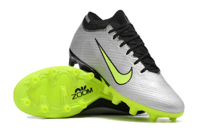 Nike Air Zoom Vapor 15 Elite SE AG Low-Tops Football Boots - Silver/Green/Black