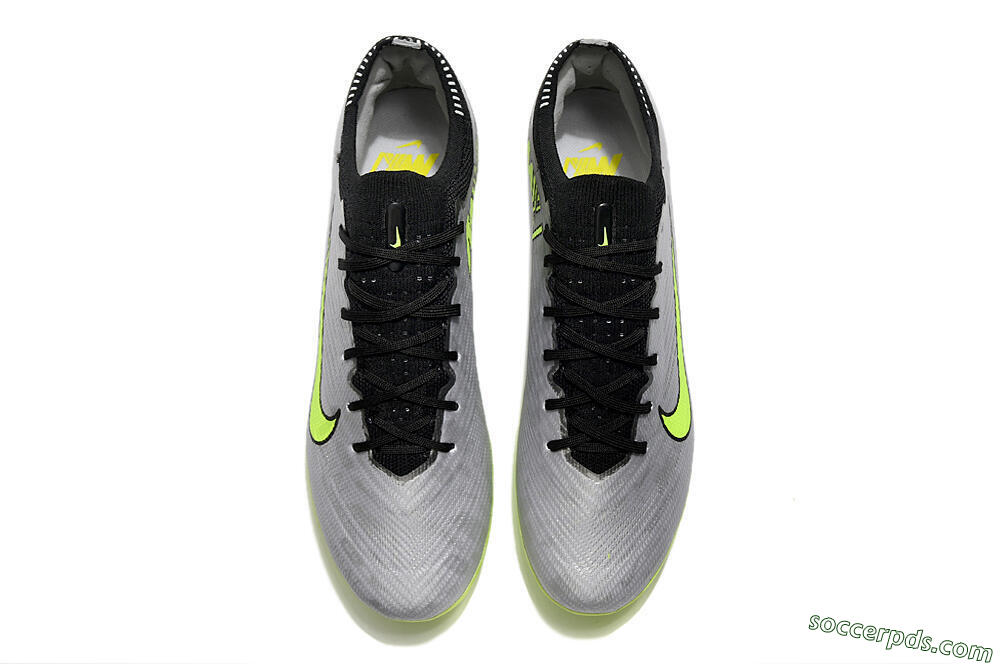 Nike Air Zoom Vapor 15 Elite SE AG Low-Tops Football Boots - Silver/Green/Black 4