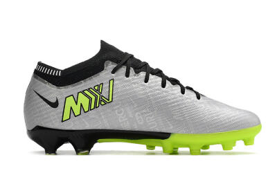 Nike Air Zoom Vapor 15 Elite SE AG Low-Tops Football Boots - Silver/Green/Black