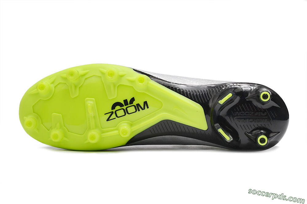 Nike Air Zoom Vapor 15 Elite SE AG Low-Tops Football Boots - Silver/Green/Black 7