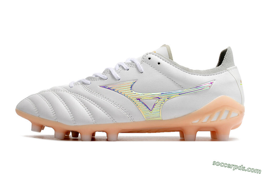 Mizuno Morelia Neo 3 FG Low-Tops Football Boots - White/Pink 2