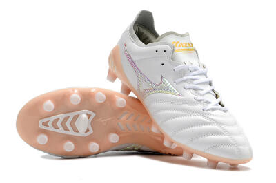 Mizuno Morelia Neo 3 FG Low-Tops Football Boots - White/Pink