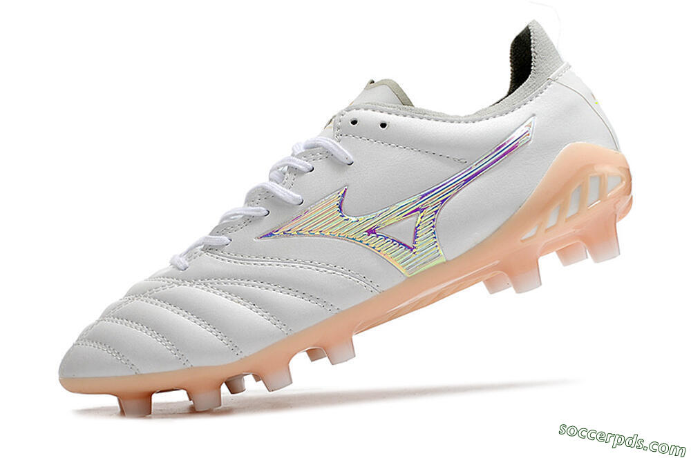 Mizuno Morelia Neo 3 FG Low-Tops Football Boots - White/Pink 5