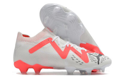 Puma Future Ultimate FG Low-Tops Football Boots - White/Red/Black