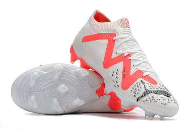 Puma Future Ultimate FG Low-Tops Football Boots - White/Red/Black