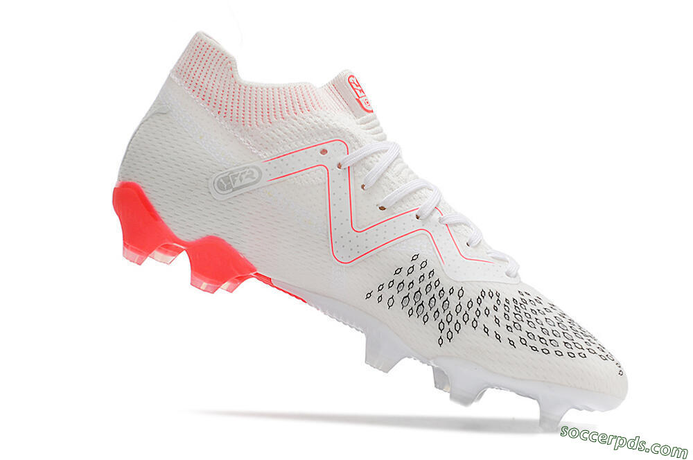 Puma Future Ultimate FG Low-Tops Football Boots - White/Red/Black 4