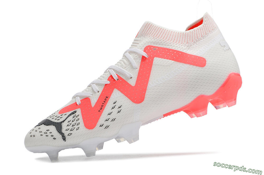 Puma Future Ultimate FG Low-Tops Football Boots - White/Red/Black 5
