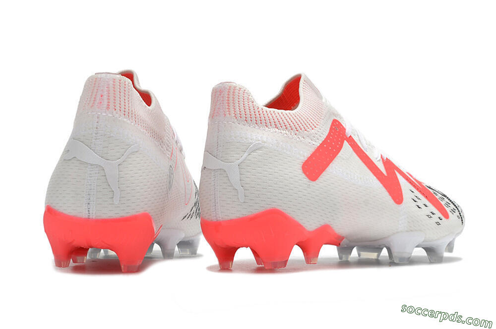 Puma Future Ultimate FG Low-Tops Football Boots - White/Red/Black 6