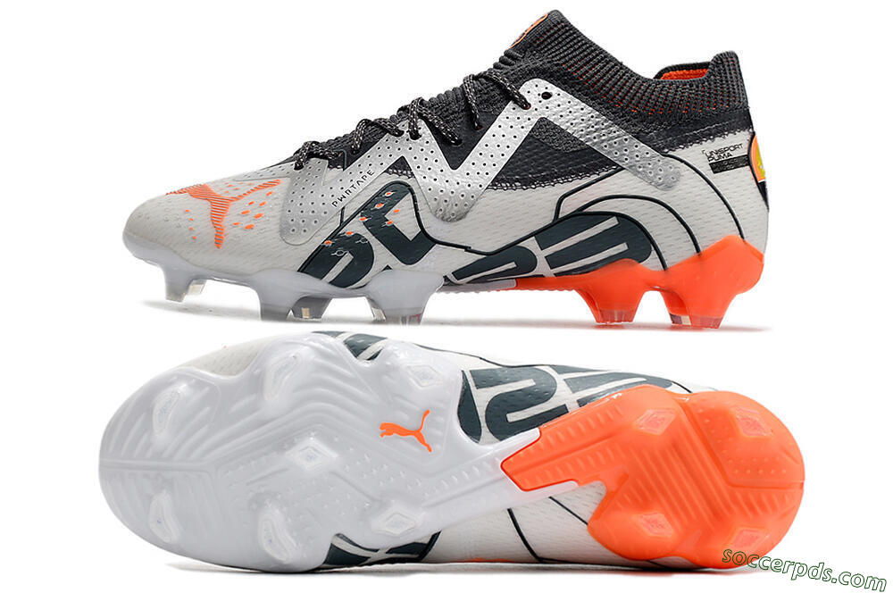 Puma Future Ultimate FG Low-Tops Football Boots - White/Silver/Black 0