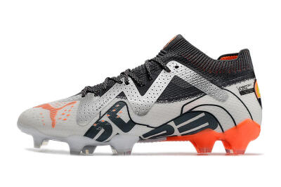 Puma Future Ultimate FG Low-Tops Football Boots - White/Silver/Black