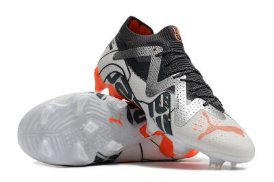 Puma Future Ultimate FG Low-Tops Football Boots - White/Silver/Black