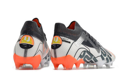 Puma Future Ultimate FG Low-Tops Football Boots - White/Silver/Black