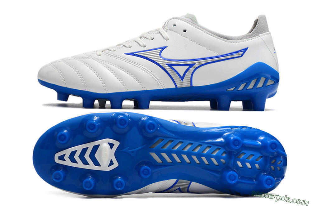 Mizuno Morelia Neo 3 Pro FG Low-Tops Football Boots - White/Blue 0
