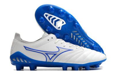 Mizuno Morelia Neo 3 Pro FG Low-Tops Football Boots - White/Blue