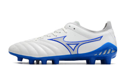 Mizuno Morelia Neo 3 Pro FG Low-Tops Football Boots - White/Blue
