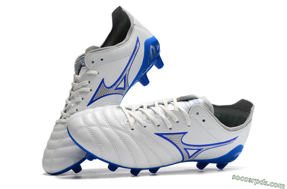 Mizuno Morelia Neo 3 Pro FG Low-Tops Football Boots - White/Blue 5