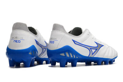 Mizuno Morelia Neo 3 Pro FG Low-Tops Football Boots - White/Blue