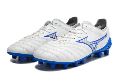 Mizuno Morelia Neo 3 Pro FG Low-Tops Football Boots - White/Blue