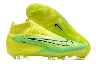 Nike Phantom GX Elite DF Link FG High-Tops Football Boots - Yellow/Green/Black