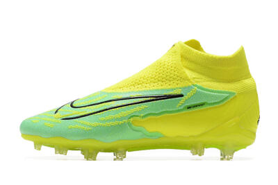 Nike Phantom GX Elite DF Link FG High-Tops Football Boots - Yellow/Green/Black