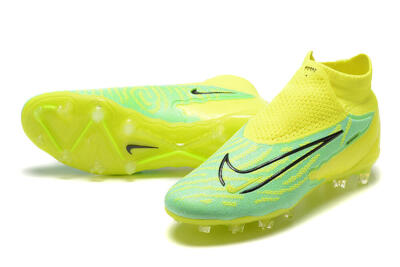 Nike Phantom GX Elite DF Link FG High-Tops Football Boots - Yellow/Green/Black