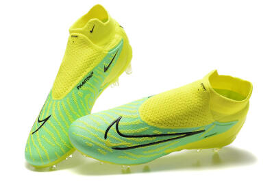 Nike Phantom GX Elite DF Link FG High-Tops Football Boots - Yellow/Green/Black