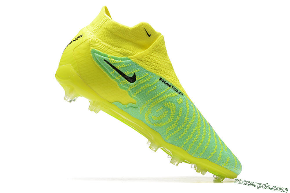 Nike Phantom GX Elite DF Link FG High-Tops Football Boots - Yellow/Green/Black 6