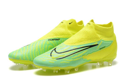 Nike Phantom GX Elite DF Link FG High-Tops Football Boots - Yellow/Green/Black