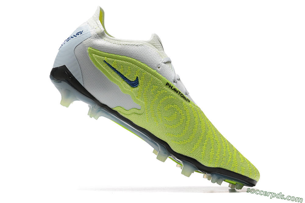 Nike Phantom GX Elite FG Low-Tops Football Boots - Green/White/Blue 6