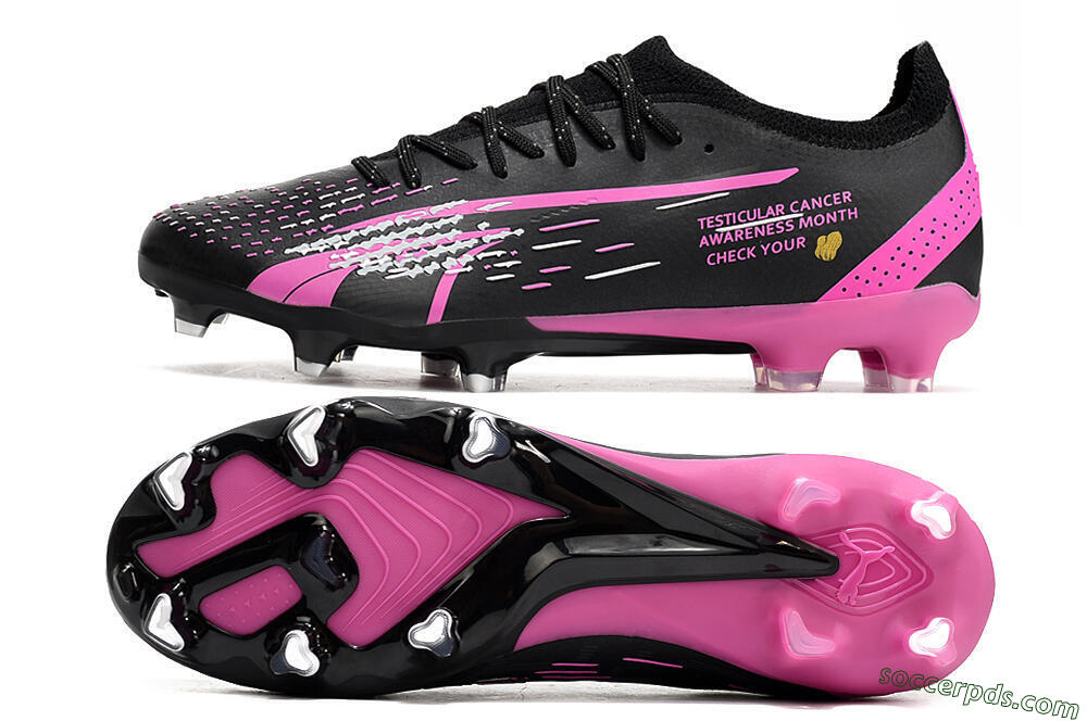 Puma Ultra Ultimate FG Low-Tops Football Boots - Black/White/Pink 0