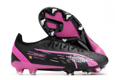 Puma Ultra Ultimate FG Low-Tops Football Boots - Black/White/Pink