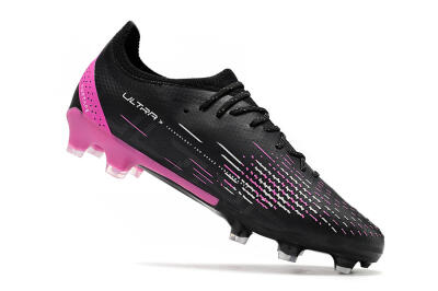 Puma Ultra Ultimate FG Low-Tops Football Boots - Black/White/Pink