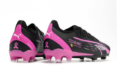 Puma Ultra Ultimate FG Low-Tops Football Boots - Black/White/Pink