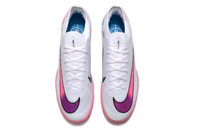 Nike Mercurial Vapor 15 Elite TF Low-Tops Football Shoes - White/Pink