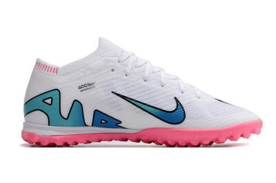 Nike Mercurial Vapor 15 Elite TF Low-Tops Football Shoes - White/Pink