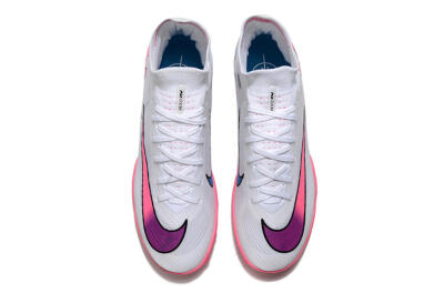 Nike Mercurial Superfly 9 Elite TF High-Tops Football Shoes - White/Pink
