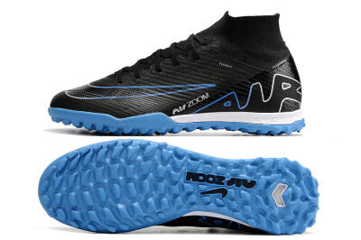 Nike Mercurial Superfly 9 Elite TF High-Tops Football Shoes - Black/Blue