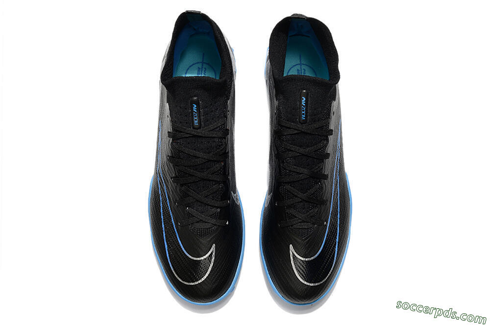Nike Mercurial Superfly 9 Elite TF High-Tops Football Shoes - Black/Blue 4