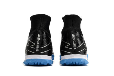 Nike Mercurial Superfly 9 Elite TF High-Tops Football Shoes - Black/Blue