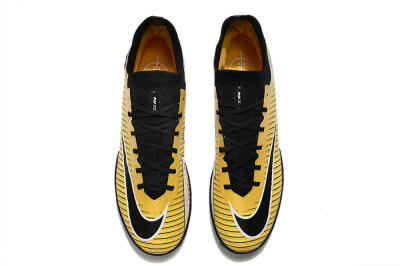 Nike Mercurial Superfly 9 Elite TF High-Tops Football Shoes - Gold/Black/Silver