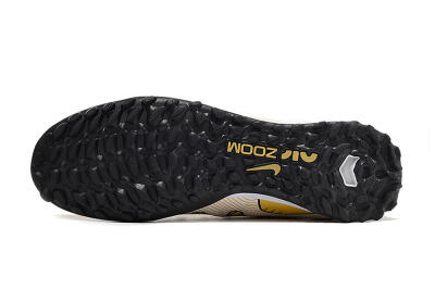 Nike Mercurial Superfly 9 Elite TF High-Tops Football Shoes - Gold/Black/Silver