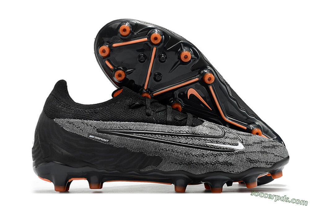 Nike Phantom GX Elite AG Low-Tops Football Boots - Black/Grey 1