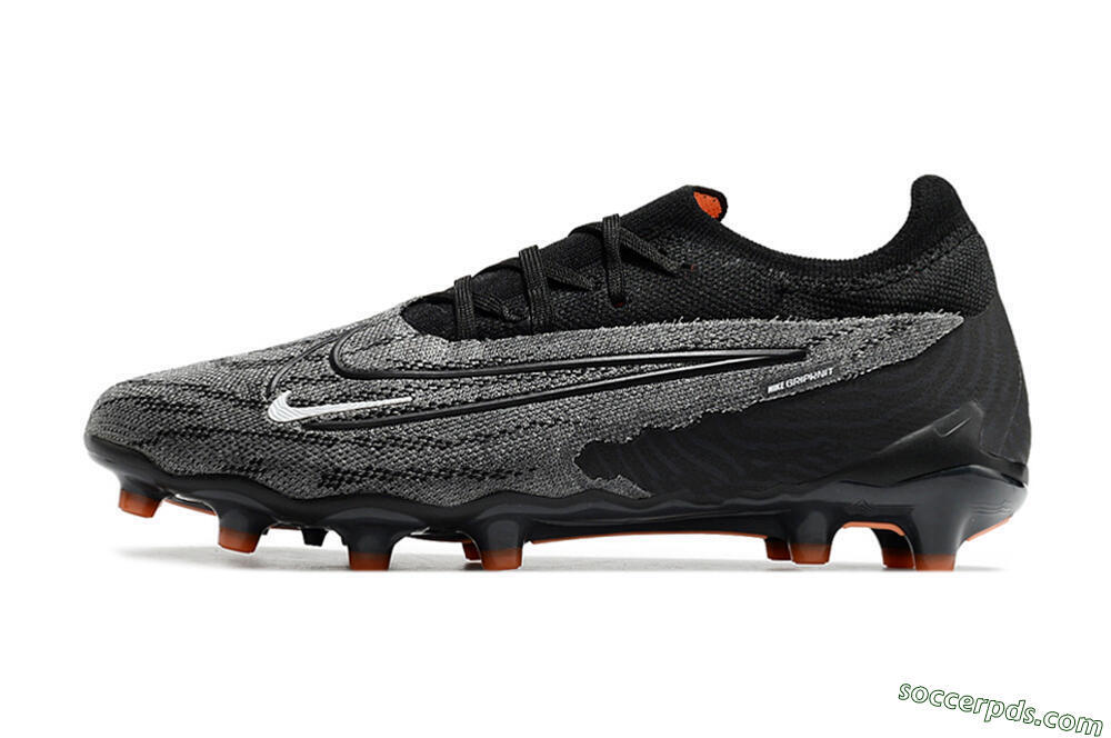 Nike Phantom GX Elite AG Low-Tops Football Boots - Black/Grey 2