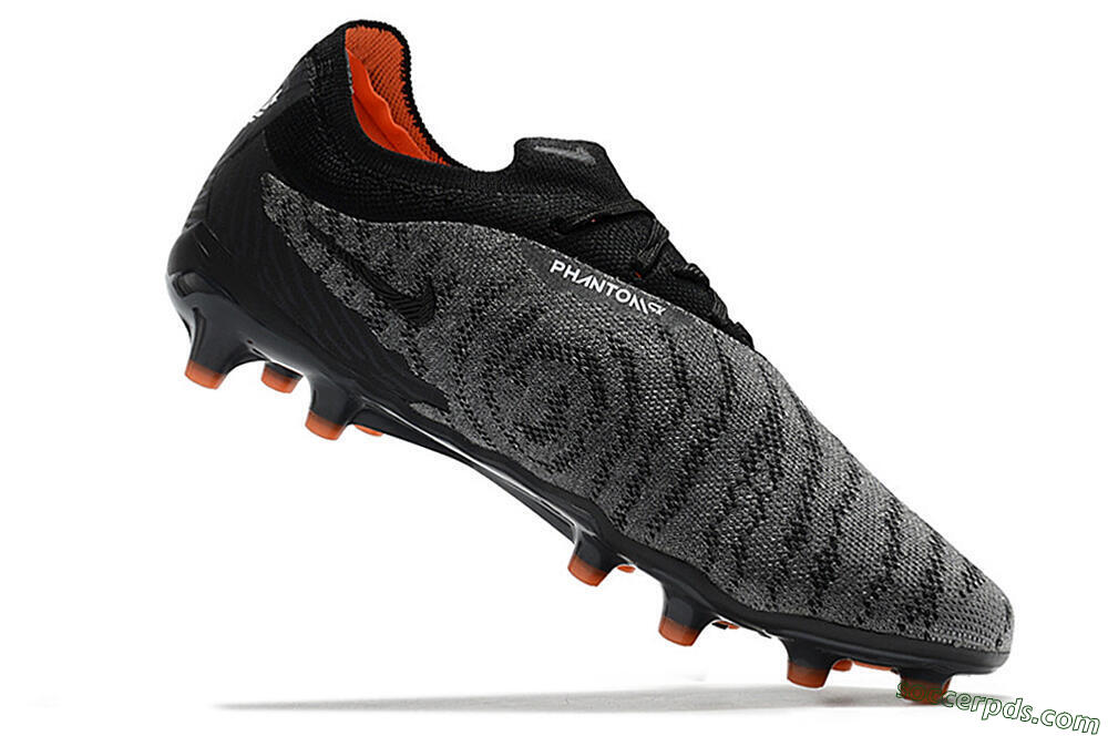 Nike Phantom GX Elite AG Low-Tops Football Boots - Black/Grey 4