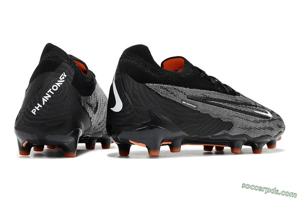 Nike Phantom GX Elite AG Low-Tops Football Boots - Black/Grey 6
