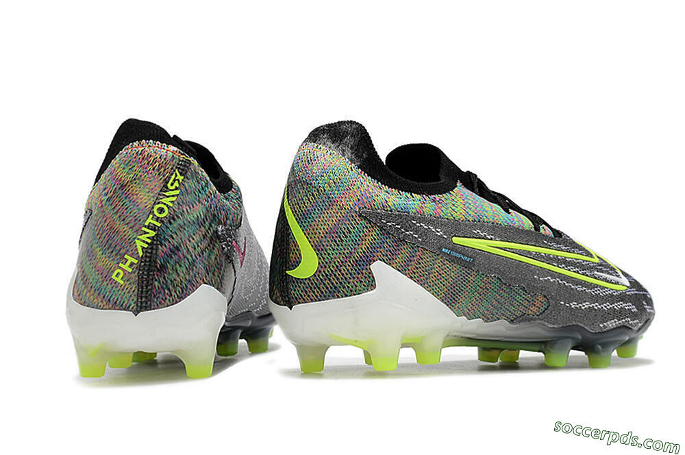 Nike Phantom GX Elite AG Low-Tops Football Boots - Grey/Green 6