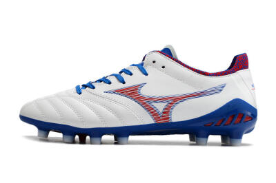 Mizuno Morelia Neo 3 Pro Japan FG Low-Tops Football Boots - White/Red/Blue